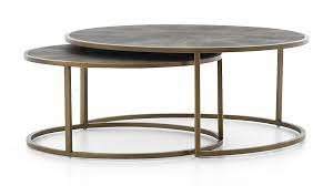 This sumptuous coffee table is the perfect accompaniment to a plush sofa. Keya Antique Brass Nesting Coffee Tables Reviews Crate And Barrel Nesting Coffee Tables Decorating Coffee Tables Home Coffee Tables