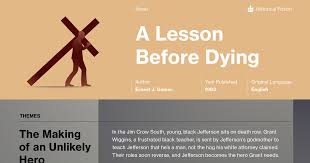 A Lesson Before Dying Enotes Lesson Plan - Enotes.Com
