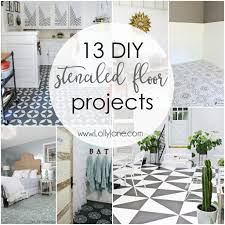 This stunning design is a fun diy bathroom mirror ideas project to take on with your family. 13 Diy Stenciled Floor Projects Lolly Jane