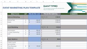 Event Marketing Plan Template Free Download Excel Template