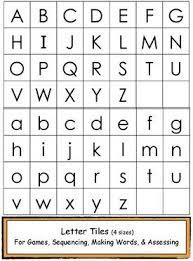 word work activities with letter tiles printable alphabet letters alphabet letters to print upper and lowercase letters