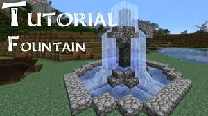 Minecraft Tutorial How To Build A Small Fountain Minecraft Fountain Minecraft Minecraft Tutorial