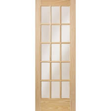 Reliabilt French Door 36 In X 80 In Natural Unfinished Clear Glass Unfinished Pine Wood Interior French Door Lowes Com French Doors Interior Reliabilt French Doors