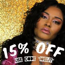 WE LIT ... 15 % off orders until 4/20 using code "WELIT" at checkout.  *Excludes lace and custom wig construction fee. ✨ Visit  HaloHairCollection.com to place your order ✨