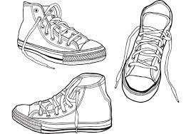 1280x800 converse shoes coloring page free printable stunning pages. Rough Hand Drawn Illustrated Sneakers Shoes Vector Sneakers Illustration How To Draw Hands