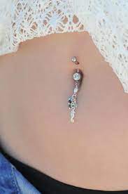The Silver Seahorse Swarovski Crystal Beaded Belly Button Piercing Navel Ring Any Sea Lover Would Love To Wear On Her Wedding Day Belly Piercing Jewelry Belly Jewelry Belly Button Piercing