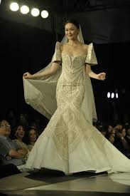 The Philippine Terno By Cary Santiago Filipiniana Wedding Dress Modern Filipiniana Gown Filipiniana Dress