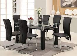 Find the dining room table and chair set that fits both your lifestyle and budget. Kristie 5 Piece Counter Dining Set By Furniture Of America Modern Glass Dining Table Dining Room Table Set Black Dining Room Table