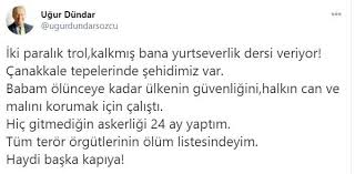 He was born in akören village of silivri district in istanbul province. Ugur Dundar I Cildirttilar Hadi Baska Kapiya Gercek Gundem