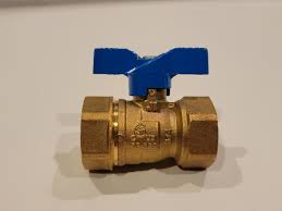 Jomar 02-G-GA 600 PSIG 3/4" NPT Ball Gas Valve (5G-BRS) Blue ...