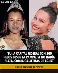 EL DURO COMIENZO DE PAMPITA 👉 Pampita recordó su duro comienzo en Capital  Federal. "Me vine desde La Pampa con 17 años y 500 pesos", reveló la modelo  en el programa "La