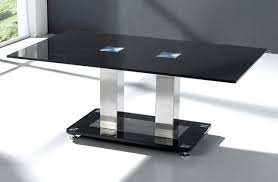 Use this glass top table for home or business, for an informal dining area, meeting space, coffee table, desk or in front of the tv. Allegretti Black Glass Coffee Table Hl280 18