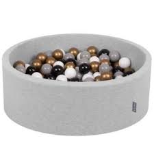 Kiddymoon 90x30cm 200 Balles 7cm Piscine A Balles Pour Bebe Rond Fabrique En Ue Gris Clair Blanc Gris Noir Or Autre Jeu De Plein Air Achat Prix Fnac