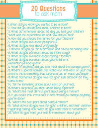 20 Questions To Ask Your Mom Scribd This Or That Questions Family History Book History Journal