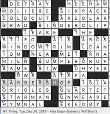 The crossword clue possible answer is available in 5 letters. Rex Parker Does The Nyt Crossword Puzzle 2019