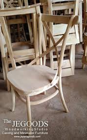 This Cross Back Dining Chair Is Beautifully Made Of Solid Teak Wood Indonesia It Can Fit In Any Cross Back Dining Chairs Solid Wood Dining Chairs Retro Chair