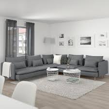 Soderhamn Ecksofa 6 Sitzig Lejde Grau Schwarz Ikea Deutschland Ecksofa Ikea Ecksofa Wohnzimmer Stil