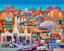 Route 66. The historic highway takes travelers from Chicago to Santa…