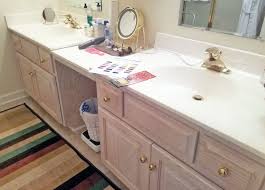 Shabby chic vanities can be easily diyed: Coastal Blue Bathroom Vanity General Finishes Design Center