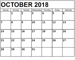 Pin On October 2018 Calendar