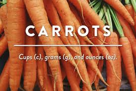 Adding two 1/3 cups gives you 2/3 cups. Carrots Cup To Grams G And Ounces Oz
