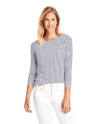 Shop Striped Simple Boatneck Tee At Vineyard Vines