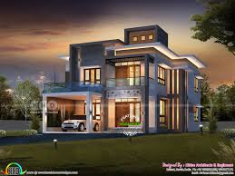 11.5 m facilities ground floor porch 2450 Square Feet Modern Contemporary 4 Bedroom Home Kerala Home Design And Floor Plans 8000 Houses