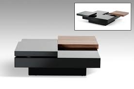 Ambry Modern Walnut And Black Coffee Table Walnut Coffee Table Modern Coffee Table Furniture Coffee Table