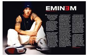 This Dps Is Very Simple Yet It Communicates Great Between The Title And The Visual Imagery Due To There Being A Black Magazine Spreads Music Magazines Eminem