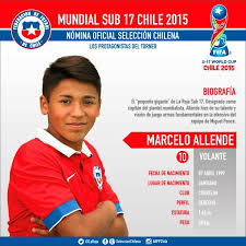 Check spelling or type a new query. Seleccion Chilena Twitterren Te Mostramos Otra Vez La Ficha De Marcelo Allende El Autor Del 1 1 De Larojasub17 Ante Ussoccer Vamoschile Https T Co E28grryxpy