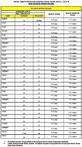 Jadual waktu berbuka puasa & imsak melaka ini disusun mengikut 4 daerah di negeri melaka berdasarkan takwim esolat jakim tahun 2021 /1442h. Jadual Berbuka Puasa Dan Imsak Tahun 2017 Seluruh Negeri Qaseh Dalia S Blog