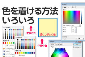 Powerpointで色を着ける方法いろいろ パワポでデザイン