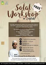 People believes to have their lucky days according to their names, friday, saturday are favourable and lucky days for name solat and lucky metals are iron for solat name holders. Solat Workshop For All Is Masjid Jamiyah Ar Rabitah Facebook