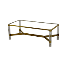 If you're looking for more rustic vibes, try the anthropologie wood coffee table. 72 Off Anthropologie Anthropologie Oscarine Glass Acrylic Brass Coffee Table Tables
