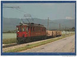 Chemin De Fer Nyon St Cergue Morez Train De Marchandises Typique Avec L Automotrice Abde 4 4 1 Item Number 300065264 Vintage Train Train Swiss Railways