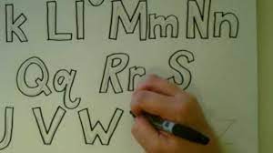 How To Draw Block Letters: Alphabet Tutorial - Youtube