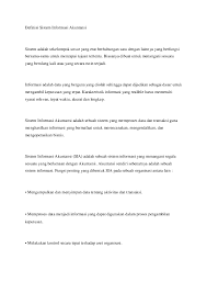 Doc Definisi Sistem Informasi Akuntansi Ticha Cuyzs Academia Edu