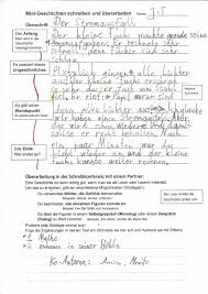 Schüler sollen kurzgeschichten schreiben, damit ihr kreativer horizont erweitert und das kreative denken trainiert wird. Beate Lessmann Roter Faden