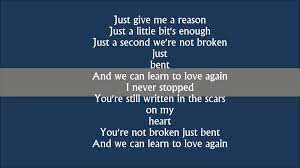 Just Give Me A Reason Pink Lyrics Learning To Love Again Pink Lyrics Give It To Me