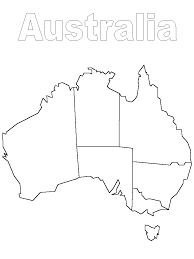 coloriage australie 1 lescoloriages net australia map coloring pages world thinking day de corps d&#x00027;argile feu moyen