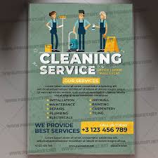 This sanican llc flyer does a great job demonstrating what sanican does and the services they provide. Professional Cleaning Service Template Flyer Psd Psdmarket