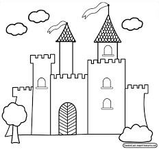 castle coloring pages printable page dragon coloriage super ailes