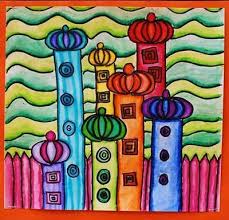 Hundertwasser Landscape Line Design Juxtapost Com Hundertwasser Art Art Lessons Elementary Art