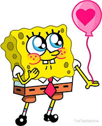 Spongebob With Heart Balloon Cute Spongebob Drawing Meme T Shirt Sticker Pillow Sticker Meme Shirts I Spongebob Drawings Spongebob Painting Drawing Meme