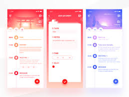 To Do List 3 Web App Design Ios App Design Agenda Design