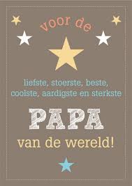 Dé dag om jouw vader eens extra in het zonnetje te zetten. Papa Of Vaderdag Kaart A6 Bruin Of Zwart