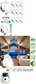 Sunco 10 Pack 4 Inch Recessed Led Downlight 11w 40w Dimmable 3000k Warm White Potlights Placement Ceilings Ceiling Fixtures Recessed Lighting