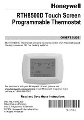 Locate the mode and arrow (up and down) buttons on your carrier thermostat control. Honeywell Rth8500d 7 Day Touchscreen Universal Programmable Thermostat Manual