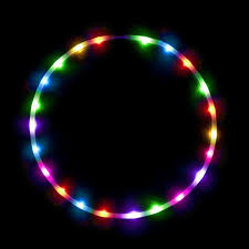 The Hoop Shop Led Hula Hoop 28 Color Changing Led Lights Multiple Sizes Available Technicolor Prism Led Hula Hoop Hoola Hoop Led Hoops