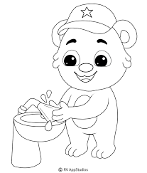 Talking related with germ worksheets printable kindergarten, scroll down to see some related pictures to complete your references. Wash Hand Coloring Pages For Kids